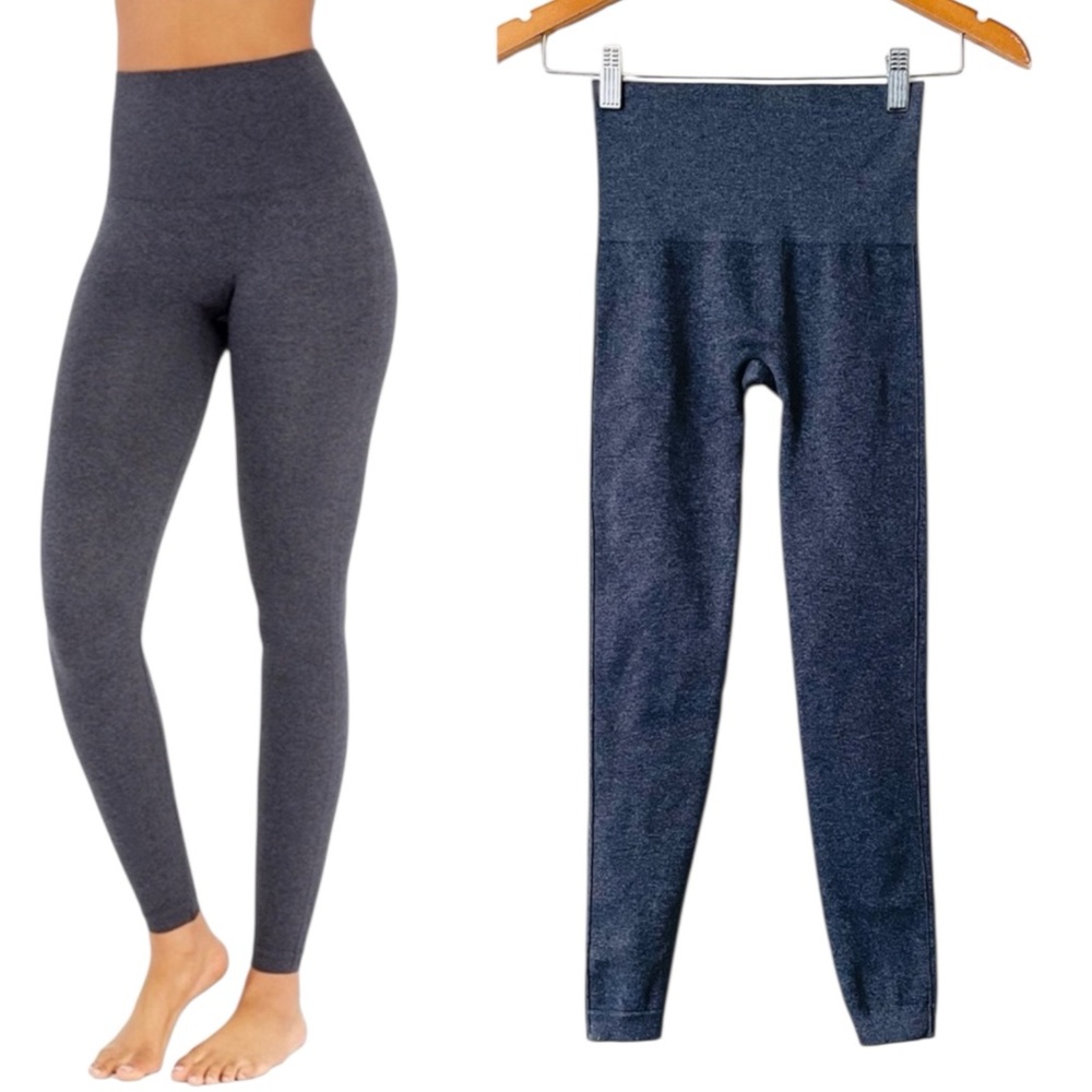 SPANX Look At Me Now Seamless Leggings Gray Women’s Size Large